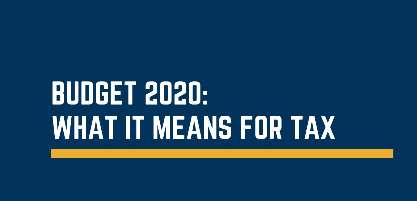 Budget 2020: what it means for tax